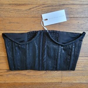 Endless Rose Womens Sz Small Black Strapless Underbust Cupless Whimsigoth Corset